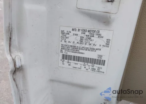 2006 Ford F-150 Fx4/Lariat/Xl/Xlt из США, поврежденный, VIN 1FTPX14526NA99891